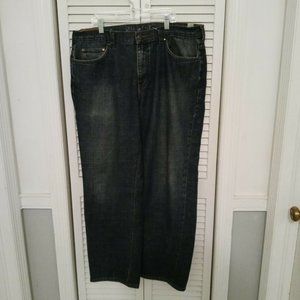 Chaps Denim Men's Jeans 38/30 Straight Fit Dark Wash